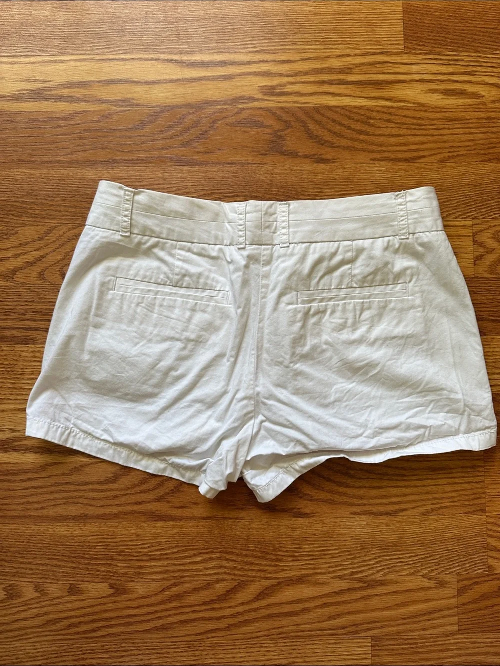 J. Crew White Cotton Bermuda Shorts